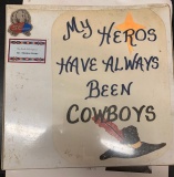 Binder loaded w/cowboy photos & color western movie stills.  This binder is loaded with black & whit