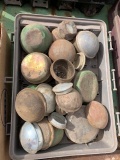 lot of farm equipment wheels caps