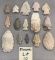 Lot of Missouri arrowheads and scrapers.