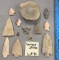 Arrowheads & artifacts from various states