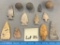 Lot of arrowheads & game balls