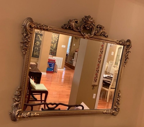 Gold guilded Wood frame mirror