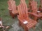11-02620 (Equip.-Misc.)  Seller:Private/Dealer (2) RED CEDAR GLIDER ROCKING CHAIRS