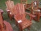 11-02618 (Equip.-Misc.)  Seller:Private/Dealer (2) RED CEDAR GLIDER ROCKING CHAIRS