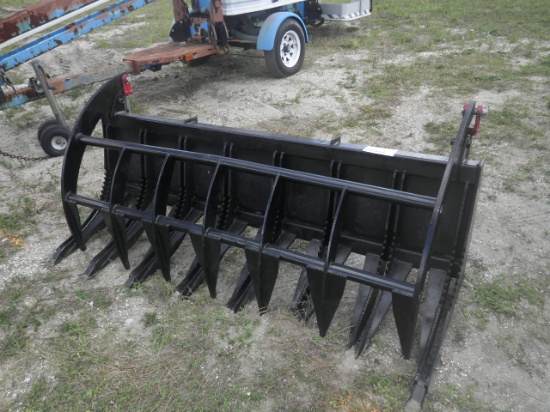 11-01146 (Equip.-Implement- misc.)  Seller:Private/Dealer 78 INCH SKID STEER LOADER GRAPPLE RAKE