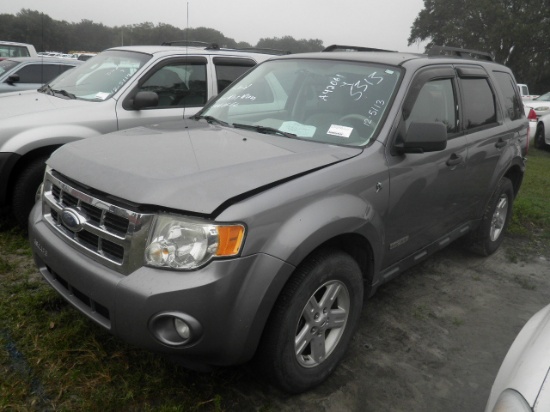 12-05113 (Cars-SUV 4D)  Seller:Florida State DEP 2008 FORD ESCAPE