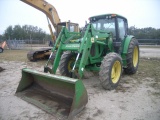 2-01188 (Equip.-Tractor)  Seller:Florida State FWC JOHN DEERE 6420 ENCLOSED CAB 4X4 TRACTOR