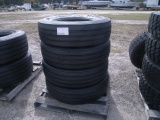 2-04172 (Equip.-Automotive)  Seller:Private/Dealer (4) BRIDGESTONE 295-75-R22.5 TRUCK TIRES