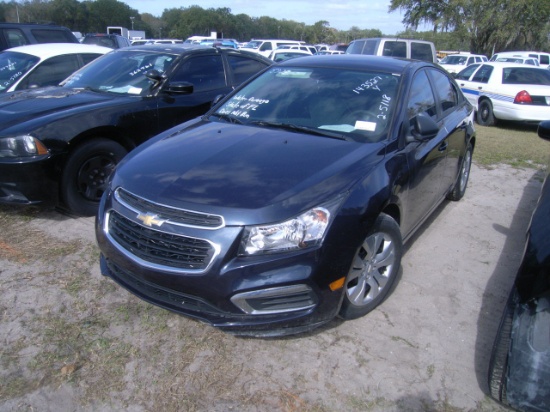 2-05118 (Cars-Sedan 4D)  Seller:Florida State BPR 2015 CHEV CRUZE