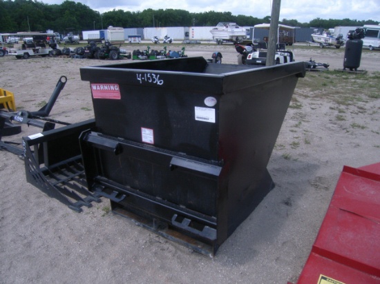 5-01118 (Equip.-Implement- misc.)  Seller:Private/Dealer 1.5 YARD SKID STEER DUMPING HOPPER (NEW)