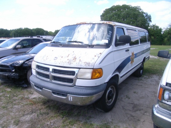5-05113 (Trucks-Van Cargo)  Seller:Florida State DJJ 2002 DODG 3500