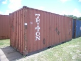 7-04151 (Equip.-Container)  Seller:Private/Dealer TRITON 20 FOOT STEEL SHIPPING CONTAINER