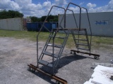 7-04158 (Equip.-Misc.)  Seller:Private/Dealer DOUBLE SIDED ROLL AROUND SHOP LADDER