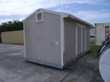 7-04192 (Equip.-Storage building)  Seller:Private/Dealer 8 FOOT BY 16 FOOT SHED WITH WASHING MACH