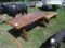 8-02634 (Equip.-Misc.)  Seller:Private/Dealer WOODEN TABLE AND BENCHES