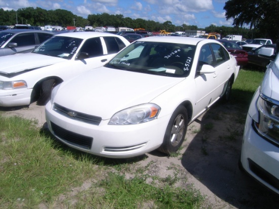 8-05121 (Cars-Sedan 4D)  Seller:Pinellas County Sheriff-s Ofc 2008 CHEV IMPALA