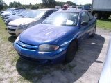 8-10114 (Cars-Sedan 2D)  Seller:Hillsborough Aviation Impounds 2003 CHEV CAVALIER