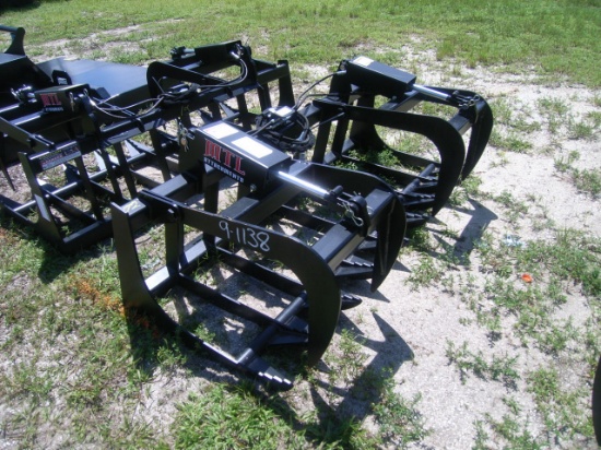 9-01138 (Equip.-Implement- misc.)  Seller:Private/Dealer MTL 72 SKID STEER LOADER GRAPPLE RAKE