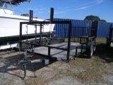 2-03560 (Trailers-Utility flatbed)  Seller:Manatee County 2010 TRIPLECROWN TANDEM AXLE TAG ALONG