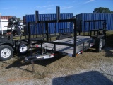 2-03558 (Trailers-Utility flatbed)  Seller:Manatee County 2010 CALIBER ESGH656FL TANDEM AXLE TAG A