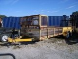 2-03556 (Trailers-Utility flatbed)  Seller:City of Clearwater 1999 CROSLEY TAG ALONG TANDEM AXLE LAN