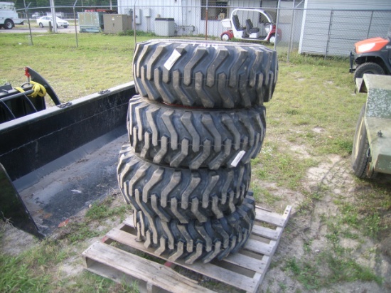 4-01114 (Equip.-Implement- Farm)  Seller:Private/Dealer (4) 12-16.5 SKID STEER LOADER TIRES AND