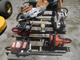 6-02172 (Equip.-Misc.)  Seller:Private/Dealer (3)CHAIN SAWS-(2)CONCRETE SAWS-(1)COMPRE