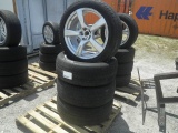 6-04156 (Equip.-Automotive)  Seller:Private/Dealer (4) P285-45R22 TIRES & ALLOY RIMS AND