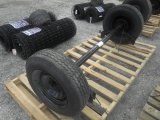 6-04188 (Equip.-Misc.)  Seller:Private/Dealer (2) TRAILER AXLES AND A BOLT ON PINTLE