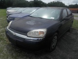 7-06137 (Cars-Sedan 4D)  Seller: Florida State Dfs 2005 CHEV MALIBU