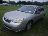 7-12217 (Cars-Sedan 4D)  Seller: Florida State BPR 2007 CHEV MALIBU