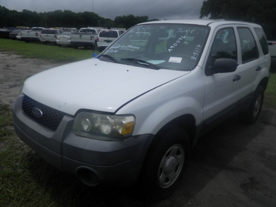 8-05114 (Cars-SUV 4D)  Seller: Gov/Hillsborough County B.O.C.C. 2007 FORD ESCAPE