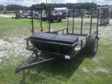 9-03110 (Trailers-Utility flatbed)  Seller: Gov/Port Richey Police Department 2017 HOMEMADE SINGLE A