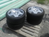 9-04130 (Equip.-Automotive)  Seller:Private/Dealer (4) 325-40Z-R18 TIRES & RIMS