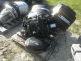 9-02226 (Equip.-Boat engine)  Seller:Private/Dealer (2) MERCURY 50HP OUTBOARD BOAT ENGINES-