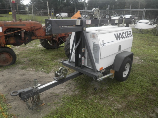 10-01208 (Equip.-Light tower)  Seller:Private/Dealer WACKER LTC4 DIESEL PORTABLE LIGHT TOWER