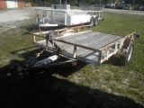 12-03128 (Trailers-Utility flatbed)  Seller: Gov/City of St.Petersburg 2004 CROSLEY ONE AXLE TAG ALO