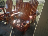 1-02236 (Equip.-Misc.)  Seller:Private/Dealer (2)CEDAR GLIDING ROCKING CHAIRS
