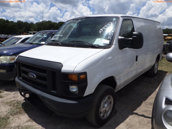 7-05128 (Trucks-Van Cargo)  Seller: Florida State D.O.H. 2013 FORD E150