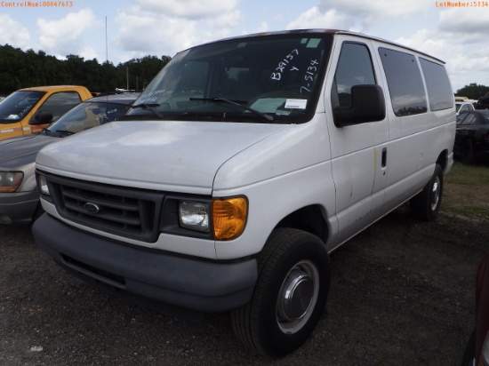 7-05134 (Cars-Van 3D)  Seller: Florida State D.O.H. 2006 FORD E350