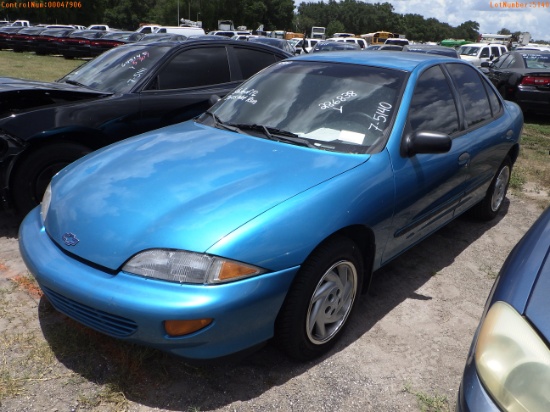 7-05140 (Cars-Sedan 4D)  Seller: Florida State B.P.R. 1999 CHEV CAVALIER