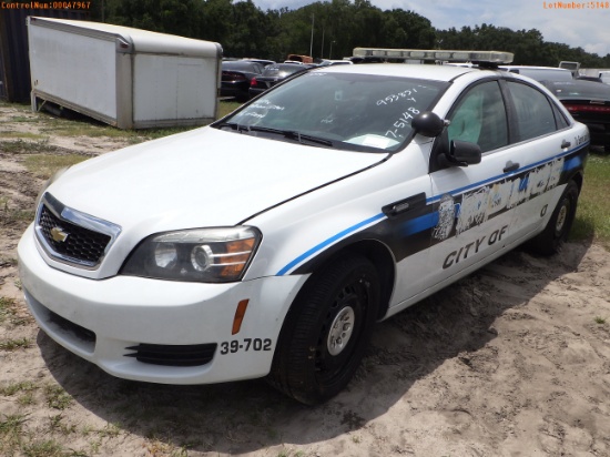 7-05148 (Cars-Sedan 4D)  Seller: Gov-City Of Largo 2014 CHEV CAPRICE