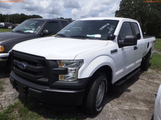 9-05117 (Trucks-Pickup 2D)  Seller: Gov-Hillsborough County B.O.C.C. 2017 FORD F