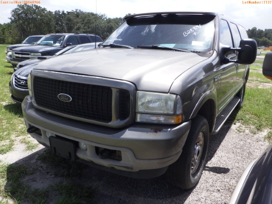 9-07137 (Cars-SUV 4D)  Seller:Private/Dealer 2003 FORD EXCURSION