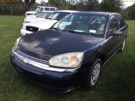 10-10142 (Cars-Sedan 4D)  Seller: Florida State D.F.S. 2005 CHEV MALIBU