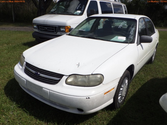 10-10146 (Cars-Sedan 4D)  Seller: Florida State D.J.J. 2001 CHEV MALIBU