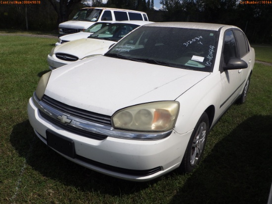 10-10144 (Cars-Sedan 4D)  Seller: Florida State D.F.S. 2005 CHEV MALIBU