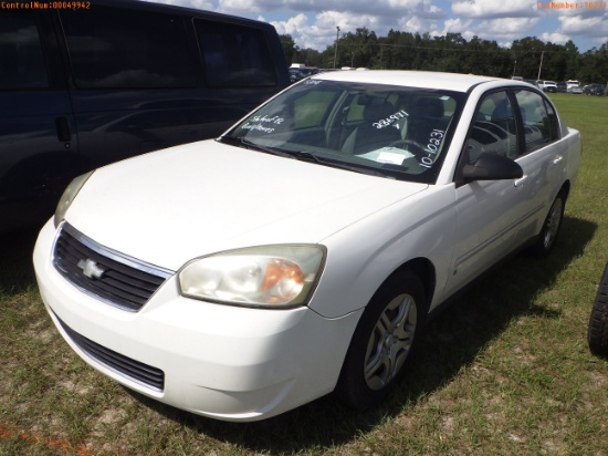 10-10231 (Cars-Sedan 4D)  Seller: Florida State D.J.J. 2007 CHEV MALIBU