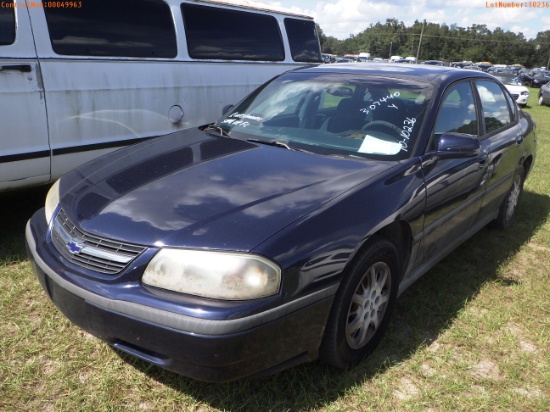 10-10236 (Cars-Sedan 4D)  Seller: Florida State D.J.J. 2001 CHEV IMPALA