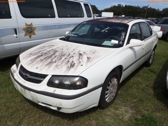 10-10241 (Cars-Sedan 4D)  Seller: Florida State D.J.J. 2003 CHEV IMPALA